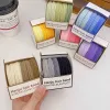 Simple gradient color leather case, seamless women's hair tie, high-elasticity rubber band, women's hair tie, hair loop, new style 2024 Application Scenario